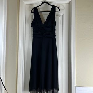 Dress Barn Collection women's dress empire black sleeveless size 16